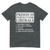 (Sul retro) La Prigione È Perfetta Per I Liberali T-shirt con Citazione Anti Liberale