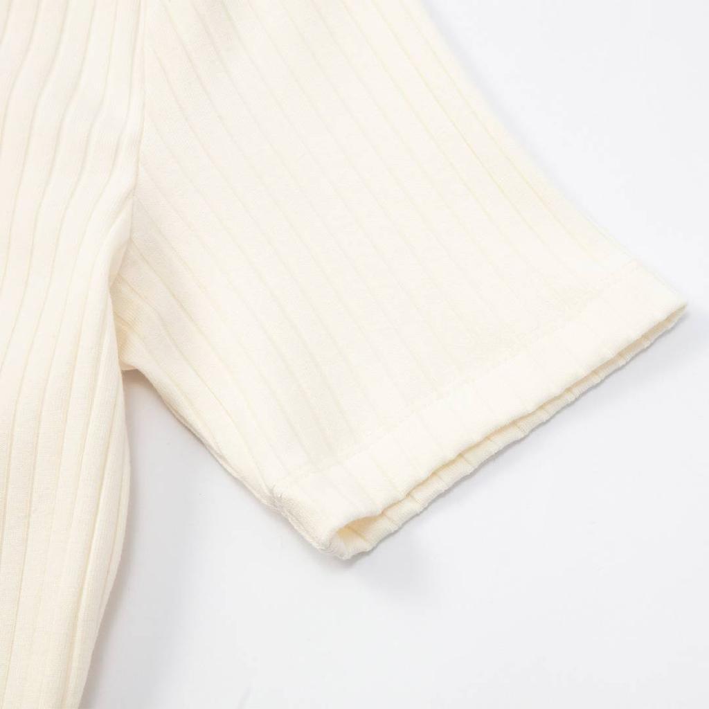 Puma Casual Quick-Dry Slim Fit Crew Neck Ribbed Comfortable Short Sleeve T-Shirt Women Tops Natural 631011-99