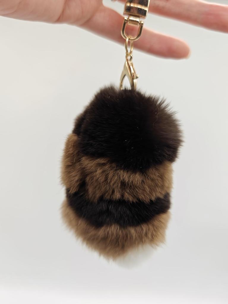 [Kagami-no-do] Red Panda Tail Keychain Charm Tail Plush Toy Accessory