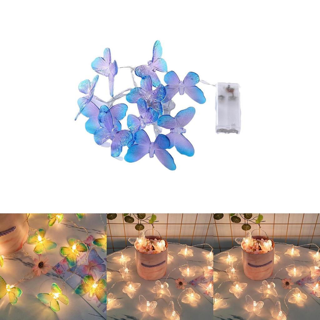 Butterfly Led String Lights For Christmas Outdoor Decor Waterproof Decor