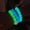 3pcs Set Beads Bracelet Luminous Fluorescent  Stone Bracelets  In The Dark Hand String Perfect Gift for Family