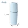 Portable Travel Toothbrush and Mouthwash Holder with Wash Bag