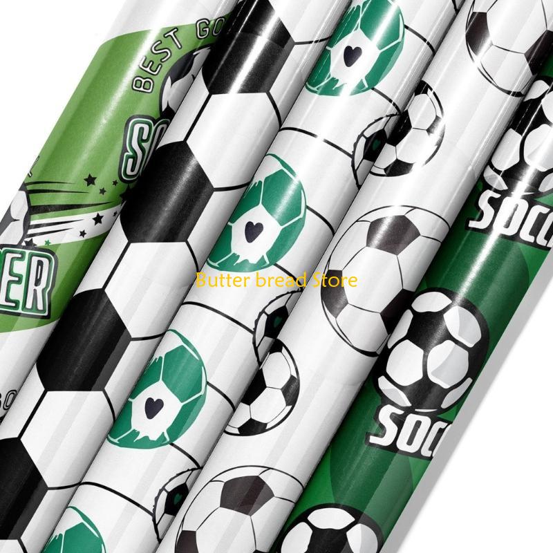 

W89C 24 Sheets Scrapbooking Decorative Paper Football Themed Journal Decoration Paper for Scrapbooking Planner Album Wrapping China Mainland