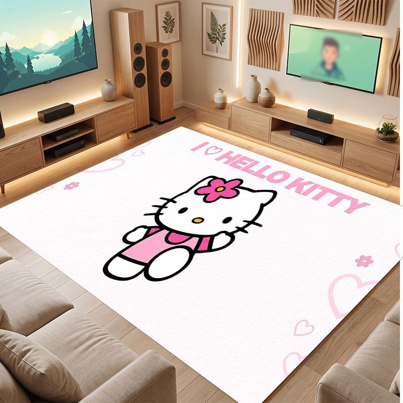 Hello Kitty Rug Soft Thick Non Slip Floor Carpet for Bedroom Living Room Home Decor