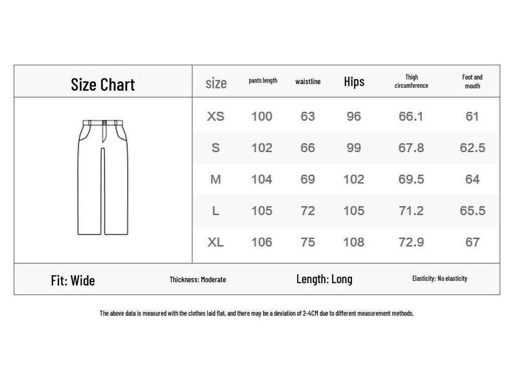 Taipingniao Women's High-Waist Wide-Leg Casual Pants