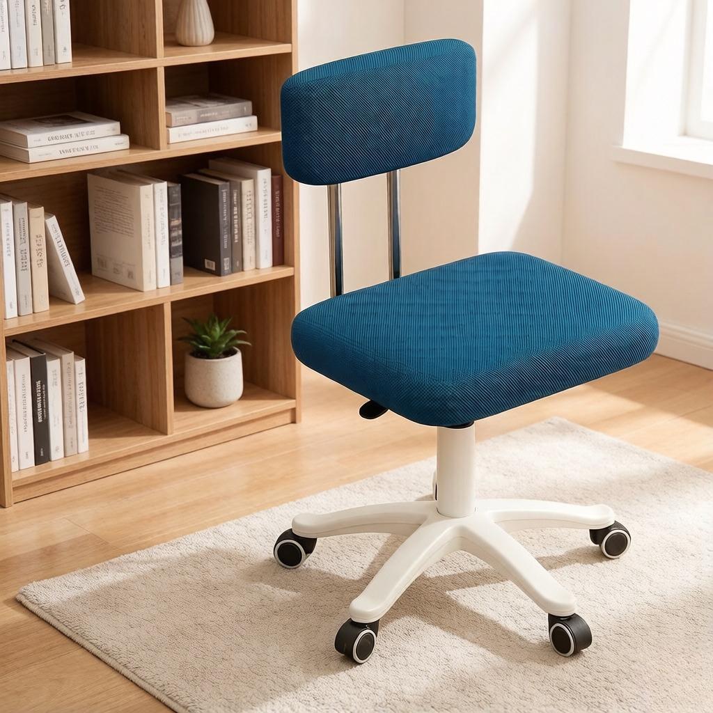 Computer Chair with Backrest, Office Chair, Comfortable Home Chair for Long Sitting, Dorm Study Chair
