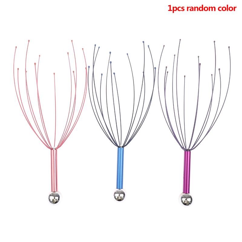 1Pc Anti-stress Pain Relief Octopus Head Scalp Neck Stress Release Relax Massage Claw Head Body Massager