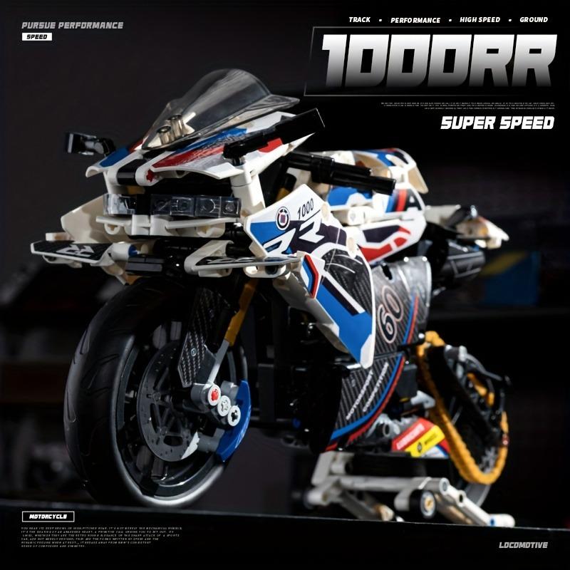 1/8 Motorcycle Building Blocks Set Super Motorbike Model Kit Technical Racing Kids Assembled Toys Gifts for Boys and Girls