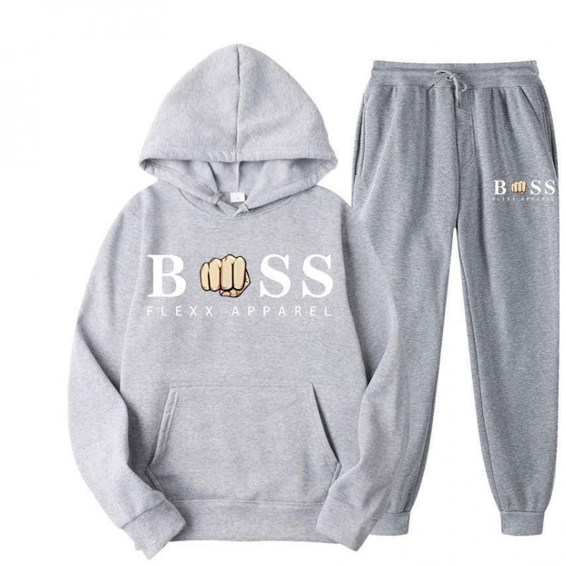 Mens Oversized Hooded Long Sleeve Sweatshirt Casual Printed Fleece-Lined Pullover Sportswear
