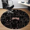 1pc Cat Pattern Office Round Area Rug, Under Office Chairs Bedroom Living Room Home Decor, Room Deco