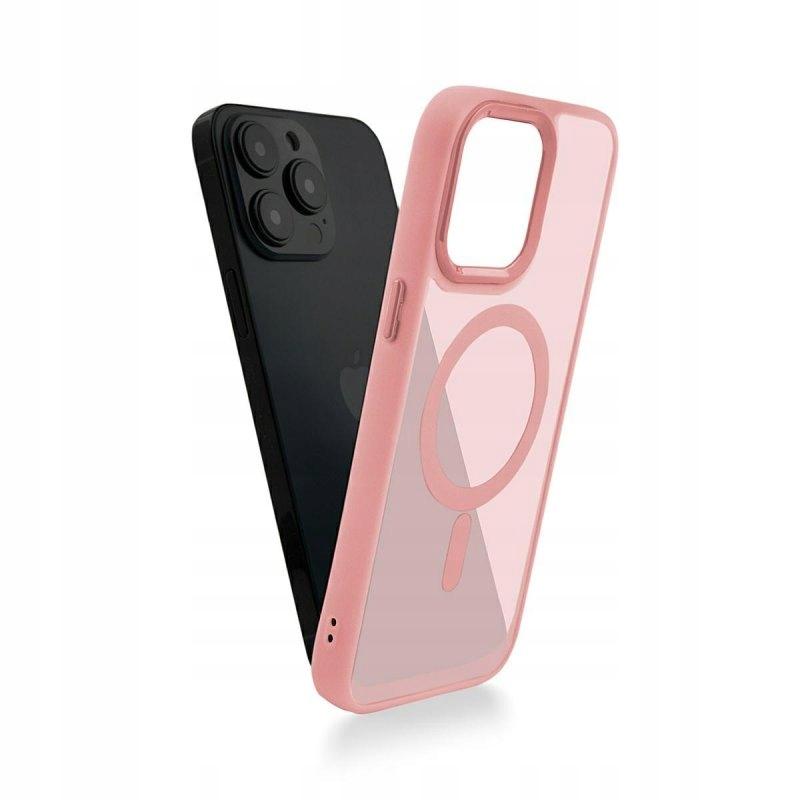 Case for iPhone 11 Pro Max for MagSafe MATT REINFORCED PINK + GLASS