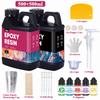 Newly Formulated Epoxy Resin Kit – Crystal Clear, Strong, Bubble-Free, 1:1 Ratio Epoxy Resin for DIY Art & Mold Casting