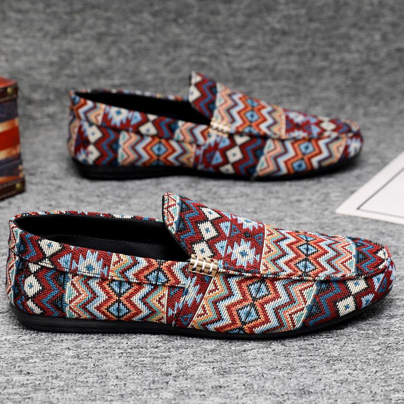 

YRZL 2025 Новые мужские лоферы Удобные слипоны Большой размер Противоскользящая подошва Дышащие Туфли для вождения и ходьбы Повседневная обувь для мужчин Для улицы 43 фиолетовый