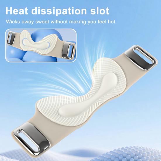 Silicone Patella Knee Strap Adjustable Sports Tennis Basketball Running Cycling Knee Pain Relief Patellar Tendon Support Stabilizer Knee Band Brace