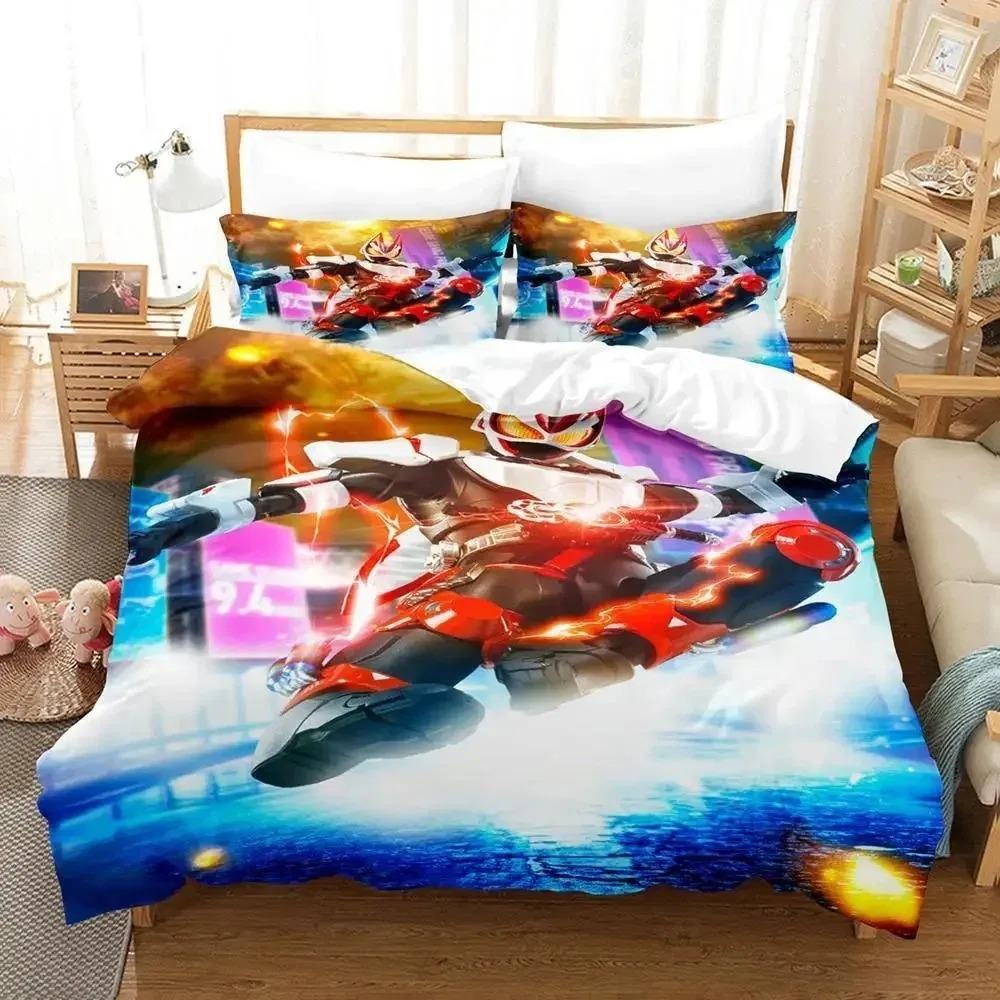Kamen Rider Geats Bedding Set Single Twin Full Queen King Size Bed Set Adult Kid Bedroom Duvet Cover Sets 3D Anime Bed Sheet Set