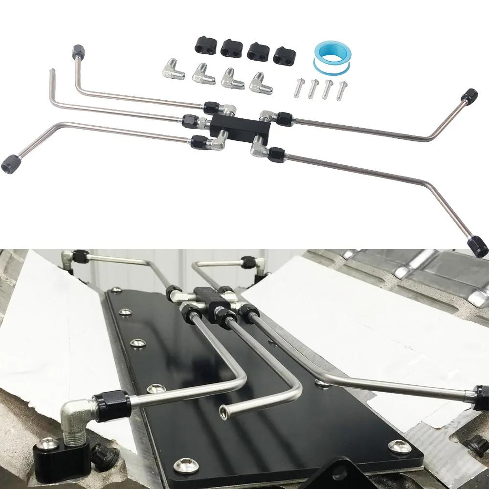New AN4 LS Stainless Coolant Crossover Steam Vent Kit Compatible with for LS1 LS2, LS3, LS6, LS7, LS9 LSX Engines