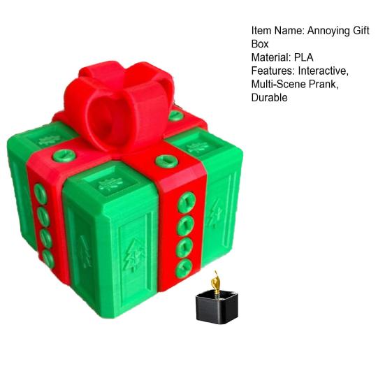 Otravná dárková sada s překvapivým prstem, interaktivní 3D puzzle, šroubovací výzva, dárková krabička pro žertíky s dvojitým úložným prostorem k narozeninám, Vánocům, Halloweenu