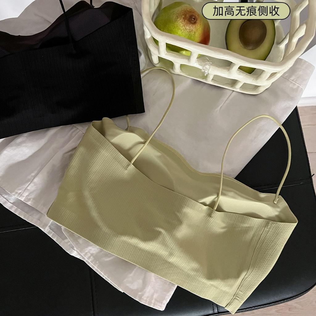 New small cup suspender underwear women's small chest gathering vest bra bacteriostatic ice silk thin bra