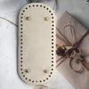 Oval Leather Crochet Bag Base - Hardened Handmade DIY Woven Bag Bottom Plate