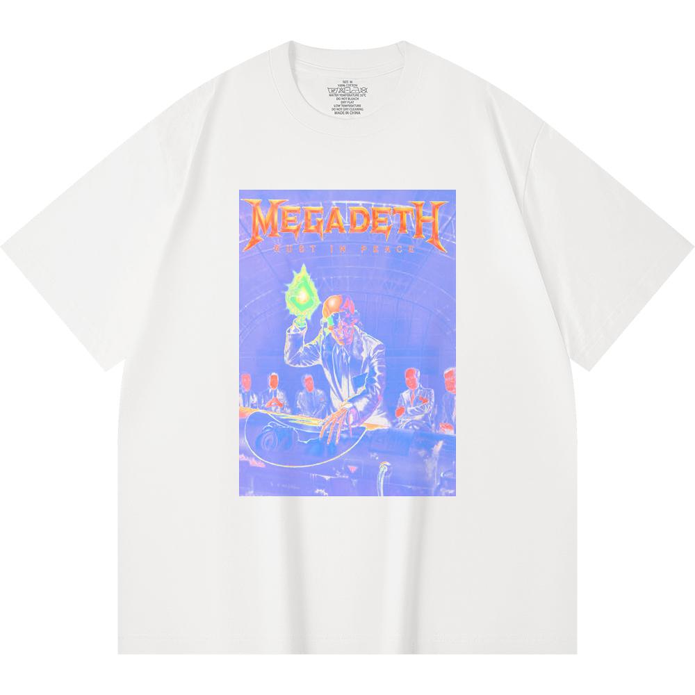230 g/m² 100% Baumwolle Heavy Metal T-Shirt Rockband Beliebte Musik Druck Unisex Schweres Baumwoll-T-Shirt