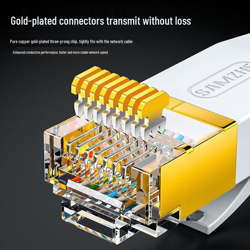 SAMZHE Cat6 Flat Ethernet Cable