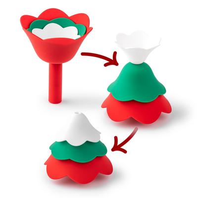 Creative Flower Funnel, 3-Piece Set, Kitchen Silicone Oil Funnel, Convenient, Pouring Liquid, Dispenser, Funnel