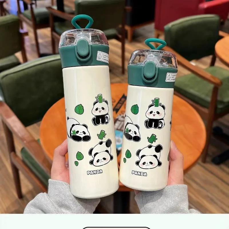 380/500ml Tragbare 304 Edelstahl Cartoon Thermosflasche Kinder Niedliche Panda Isolierbecher Schüler Wasserflasche Kessel