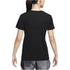 Nike T Shirts Women's Black Crew Neck Moderate Straight Fit FQ4988-010