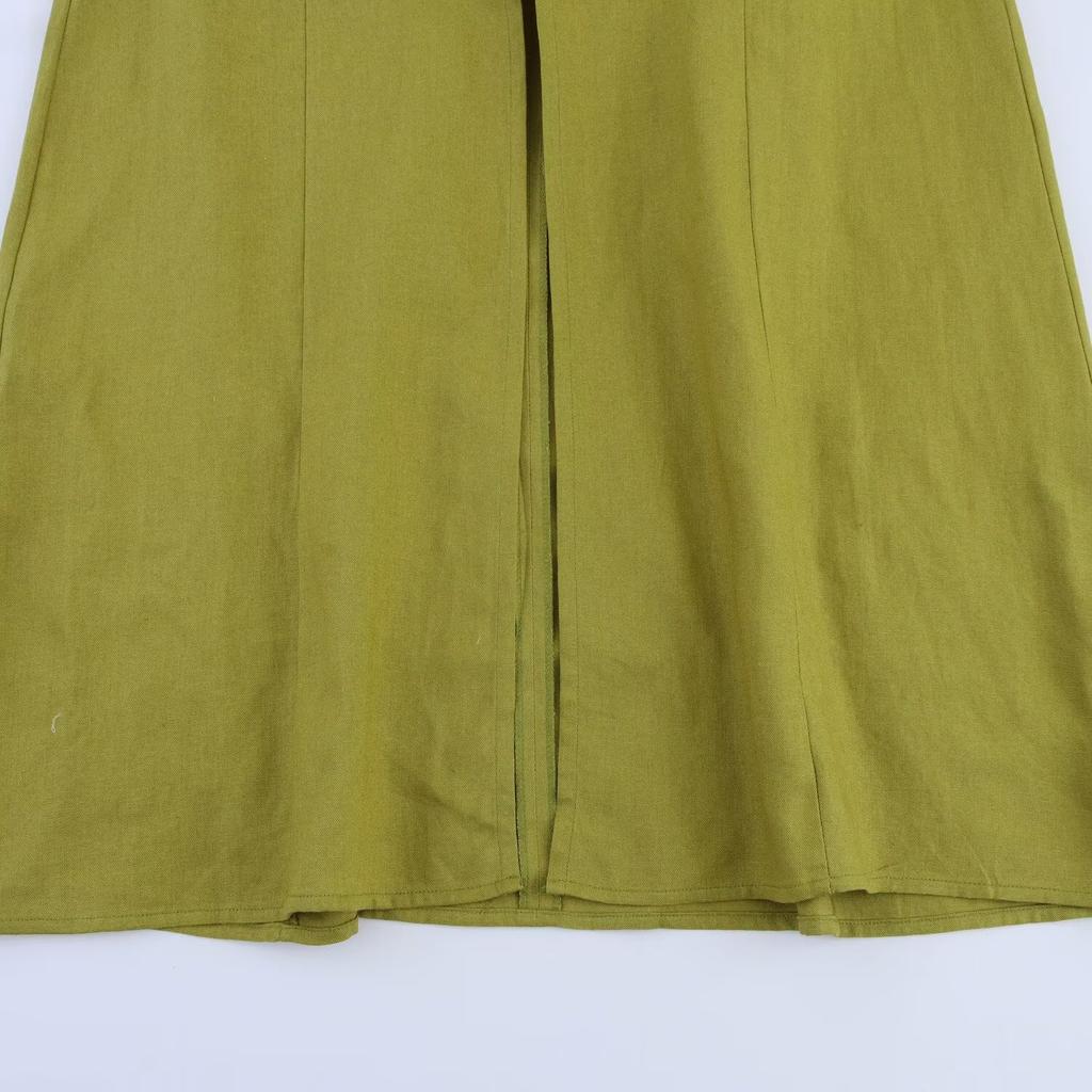 Women's A-line Long Dress Elegant Square Neck Sleeveless Wide Sling Maxi Dresses Lady Commute Button Dresses