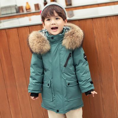 Children's Down Jacket Boys Thick White Duck Down Coat 2023 Winter