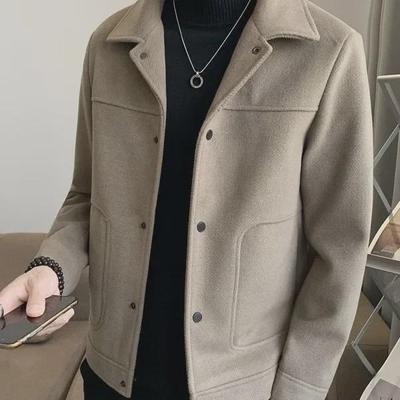 Herren Slim Tweed Jacke - Koreanischer Stil, Hochwertige Wolle, Frühling/Herbst/Winter.