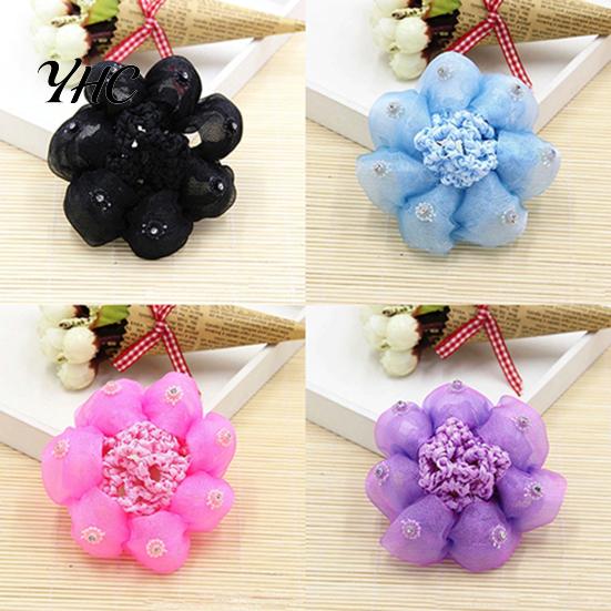 Bun Maker Hair Net High Elasticity Sretchable Involucres Pattern Baby Girl for Ballet Decoration
