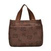 Cartoon Cute Bear Handbag Small Portable Lunch Bag for Work New Corduroy Outing Mummy