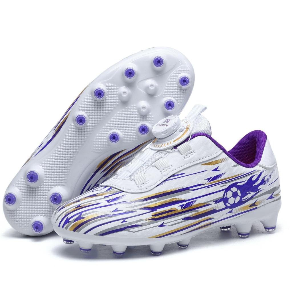 Cross-Border TF Studded Children's Football Shoes for Primary Students – AG Rotating Button for Training