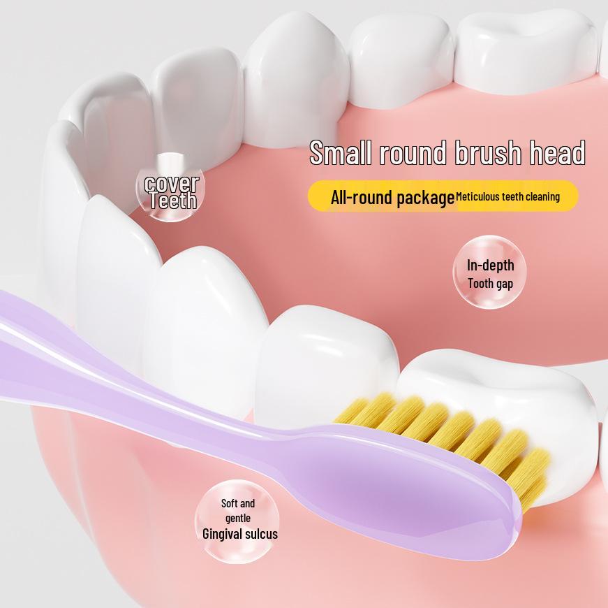 Spazzolino da denti morbido per bambini, colore gelatina, con setole in nylon (Età 3-12) per Protezione Delicata delle Gengive e Pulizia dei Denti