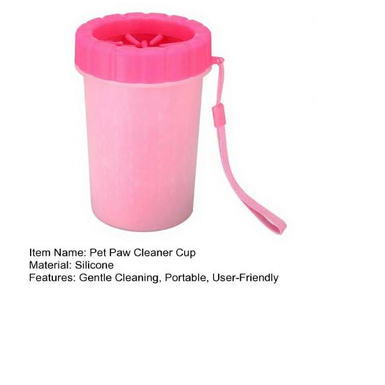 Yousheng Dog Paw Cleaner Cup Portable Dog Paw Cleaning Tool Silicone Paw Cleaner with Soft Bristles for Medium Large Dogs Travel Park Visit