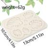 1 Pcs Turtle Leaf Silicone Mold, Hawaiian Style Cake Decoration Fondant Mold, Reble Leaf Chocolate Mold for Cupcake Topping Candy Sugar Craft Flower