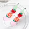 Lovely Acrylic Fruits Drop Earrings For Women Sweet Avocado Strawberry Orange Peach Dangle Earring  Jewelry Accessory Gifts