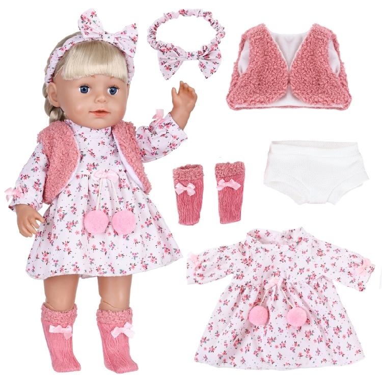 18Inch Doll Clothes Set For America Girl Doll Dressingup Fashion Doll Outfit For Toddler Roleplay Toy Doll Accessory