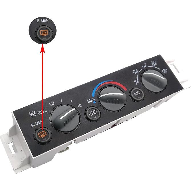 599-006 A/C Heater Climate Control Module w/Rear Window Defogger Switch for 1996-2002 Chevy GMC Cadillac C1500 C2500 C3500 K1500 K2500 K3500 Suburban