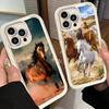 Phone Case for iPhone 17 Air 16E 15 16 Pro Max Ferghana Horse Animal Cover 14 Plus 13 12 Mini Soft Shell Silicone Fundas
