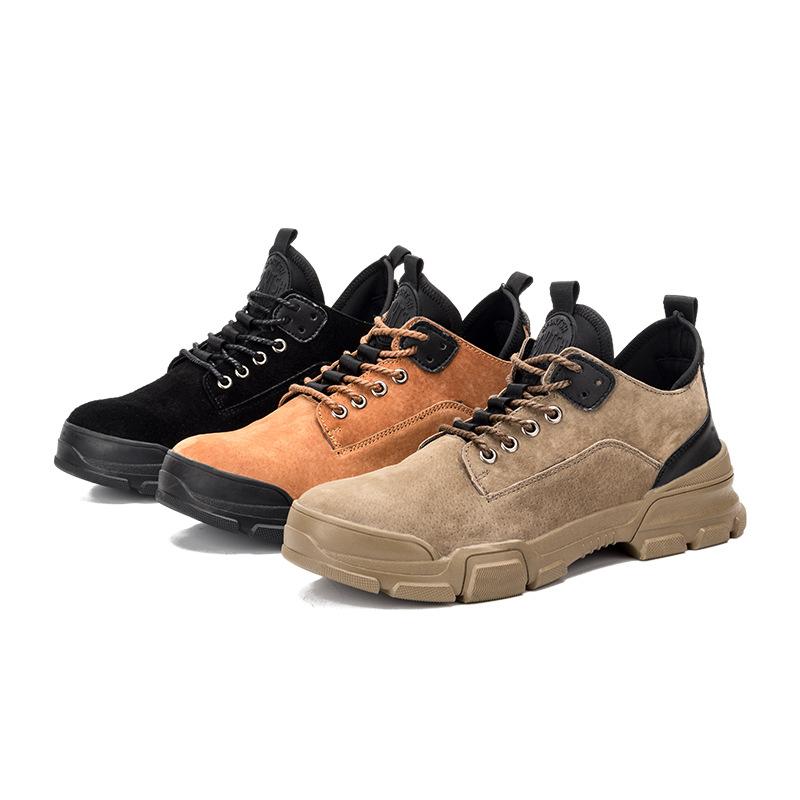Arbeitsschuhe Schutz Sicherheitsschuhe Stahlkappe Leichtbau Arbeitsschuhe Wanderstiefel für Herren Unzerstörbare Sicherheitsschuhe