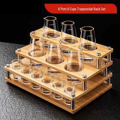 Shangqi Gold-Rimmed Glass Baijiu Set