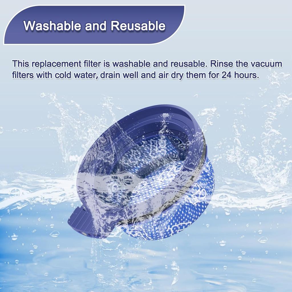 Replacement Filters for Samsung BESPOKE Jet VS20A958FWN, VS20A95923B/AA, VS20A95923N/AA, Cordless Stick Vacuum Cleaner