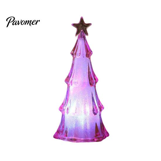 Holiday Tabletop Ornament Christmas Tree Night Light, LED Decorative Lamp for Bedroom And Party Atmosphere Battery Operated Room Accent Lighting,