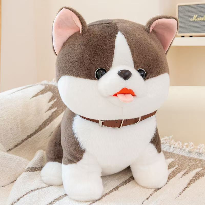 25/35cm Glückshund Puppe Stofftier Plüschtier Handgemachte Puppe Cartoon Anime Niedliches Kissen Kissen Lustiges Kindergeburtstagsgeschenk Puppe