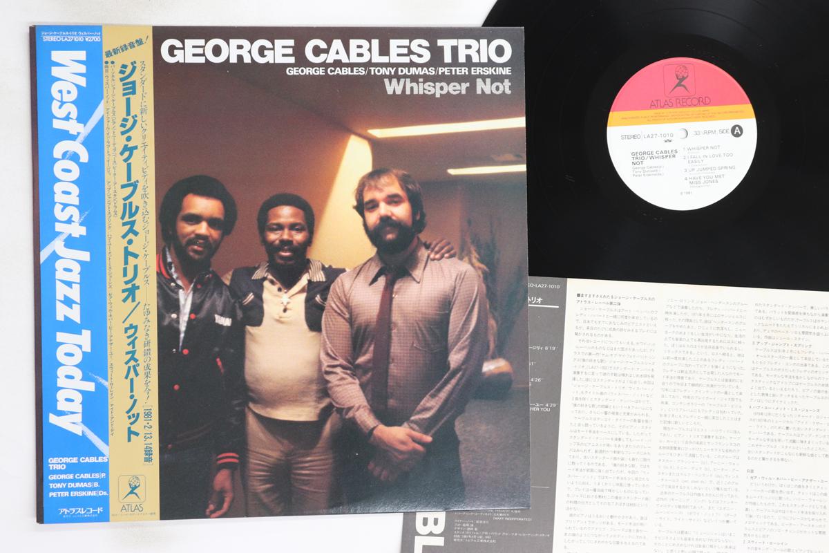 

LP Record GEORGE CABLES TRIO - Whisper Not LA271010 ATLAS 1981 Japan Obi Jazz Used