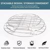 19cm Oven Grill Racks Round Steamer Rack Durable Cooking Baking Pot Stand  for Cosori Gourmia Foodi