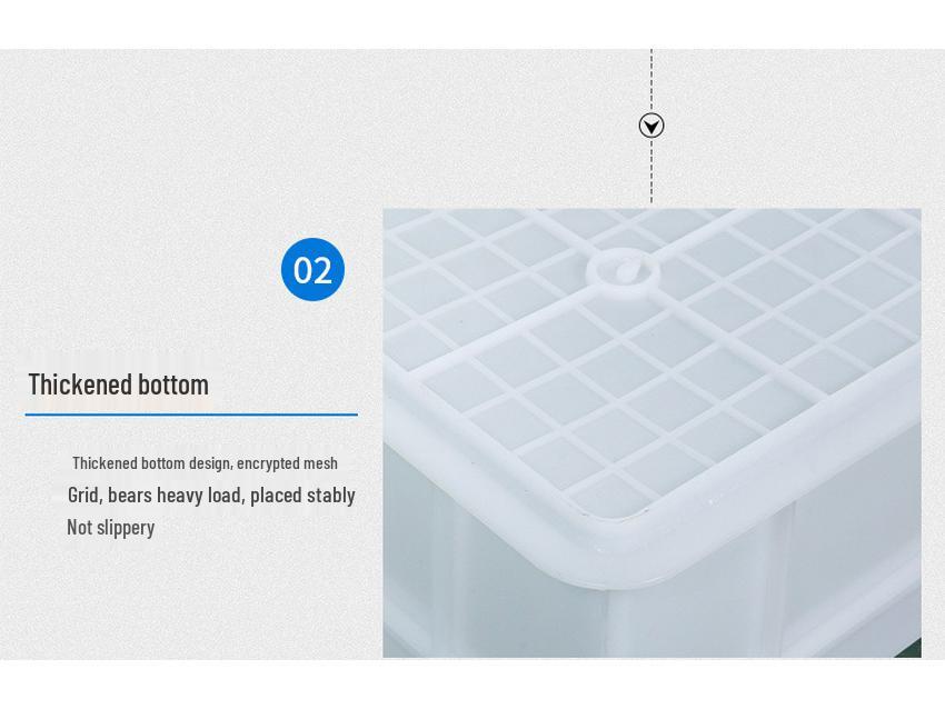 PE Thickened Plastic Square Tray for Food & Hardware Storage