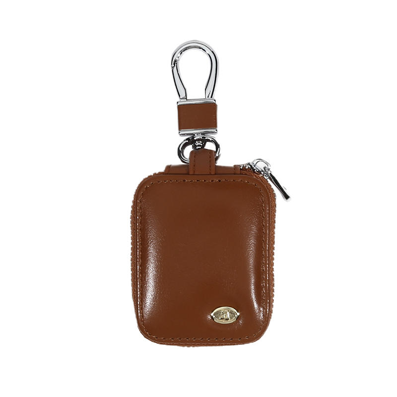 Compact Lightweight Travel Headphone Storage Case Women Men Wireless Earphones Earbud Protective Zipper Carrying Pouch with Keychain